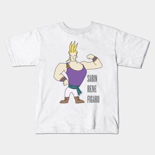 Final Fantasy 6 Sabin Rene Figaro Kids T-Shirt